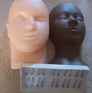 Cosmetologist makeup/eyelashes heads